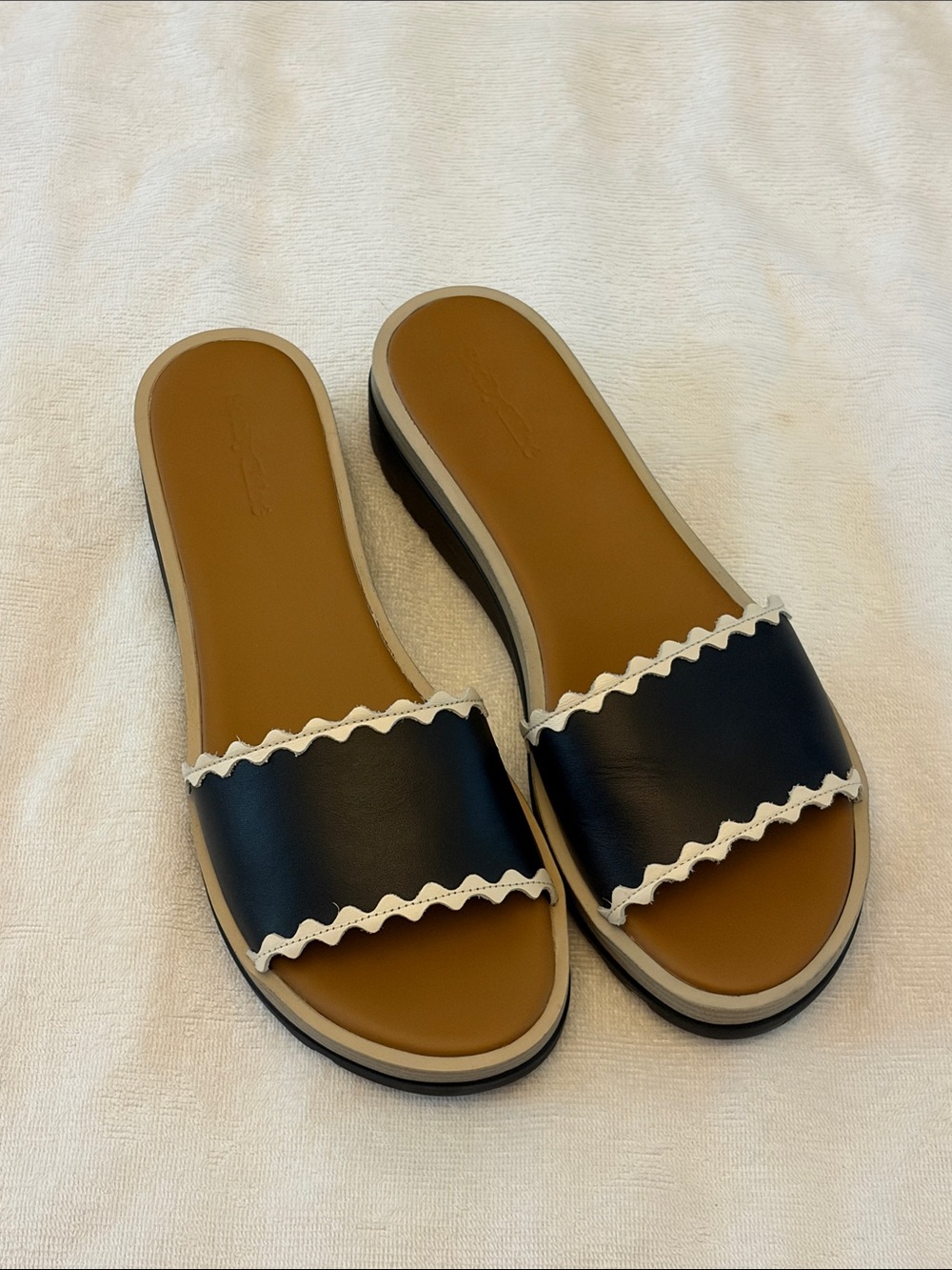 See by Chloe Women's Leather RicRac Trim Sandals